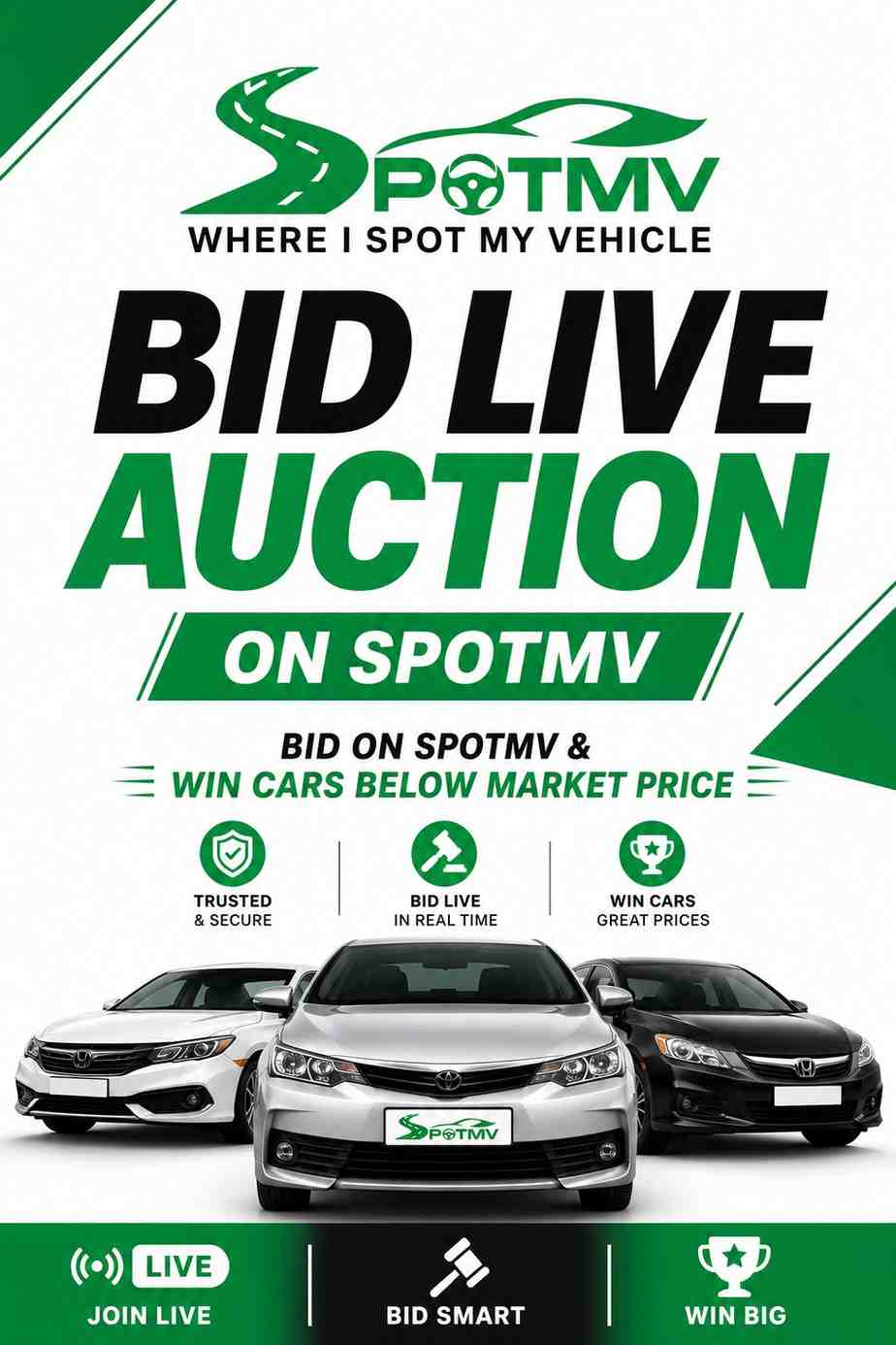 Bid Live Auction on SpotMV