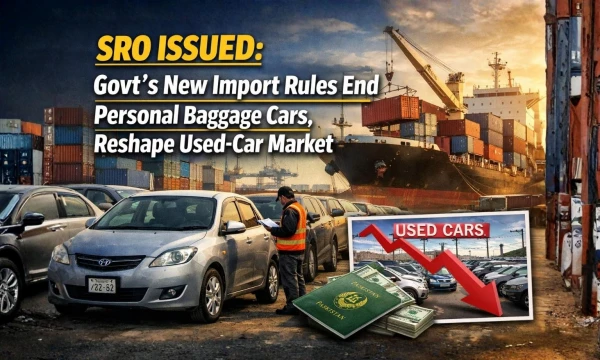 SRO Issued Govt’s New Import Rules End Personal Baggage Cars