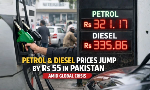 Petrol and Diesel Prices Jump by Rs55 in Pakistan Amid Global Crisis