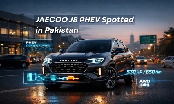 JAECOO J8 PHEV Spotted in Pakistan