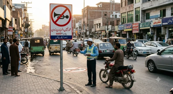 Lahore Enforces Strict No-Horn Zones Across the City