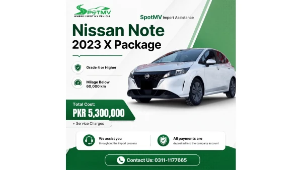 Importing a Nissan Note 2023