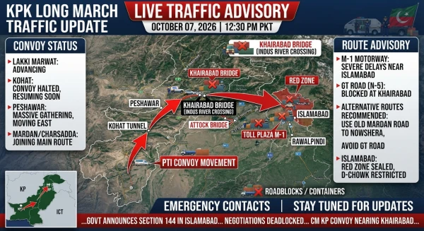 KPK Long March Traffic Update